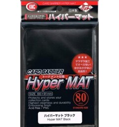 Sleeves Matte Black 80 st 66X91 KMC KMC Kortskydd/DeckProtect